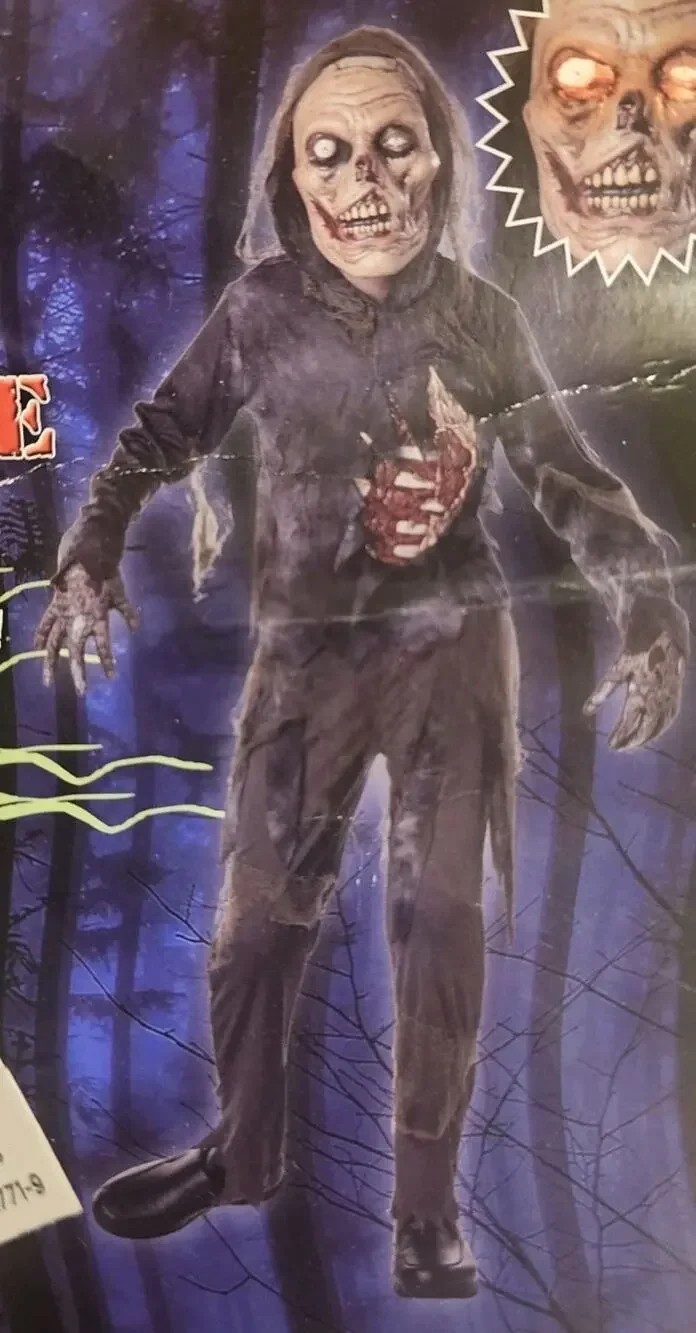 New -Rotting Zombie Boy's Halloween Costume Horror Size L 10-12 Xtreme Costumes